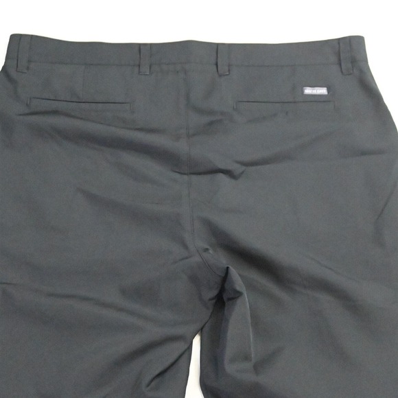 Matte Grey 38‎ x 10" Black Stretch Tech Golf Chino Shorts - Picture 6 of 7